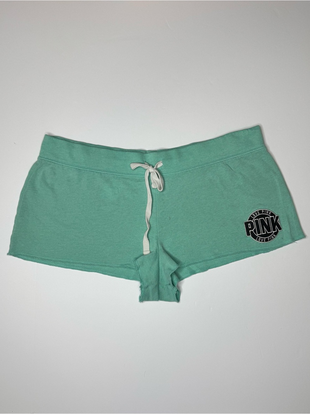 PINK Victoria’s Secret Shorts Large Mint Green Lounge Shorts Love Pink 2016